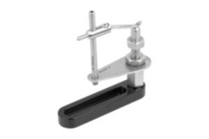 Spring finger with support and base rail Spring finger with support and base rail