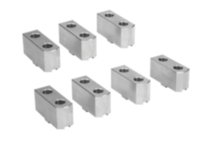 Mordazas de sujeción de acero, blandas para plato de mordazas fijas Mordazas de sujeción de acero, blandas para plato de mordazas fijas