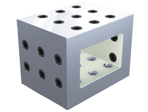 Tooling blocks, gray cast iron with grid holes