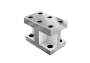 Riser blocks, gray cast iron Style H, long version
