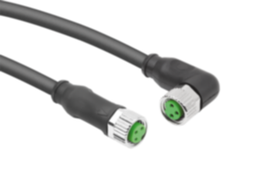 Connectors M8x1 bushing with screw lock, unshielded Connectors M8x1 bushing with screw lock, unshielded