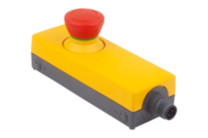 Emergency stop button in Ø 22.3 mm housing "Minibox" connection M12 Emergency stop button in Ø 22.3 mm housing "Minibox" connection M12