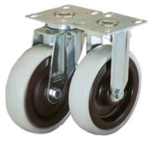 Swivel and fixed casters heavy-duty version