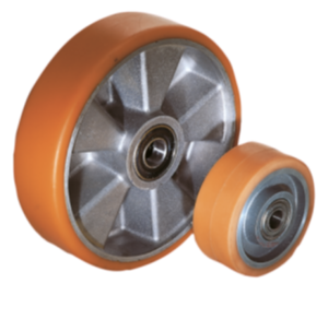 Wheels aluminum rims with injection-moulded tread