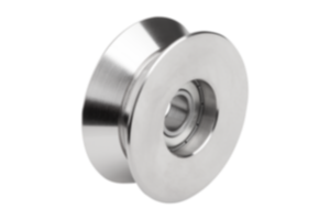 Guide rollers, steel, V-style Guide rollers, steel, V-style