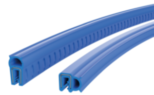 Silicone edge protection profiles with integrated steel retaining strip FDA approved Silicone edge protection profiles with integrated steel retaining strip FDA approved