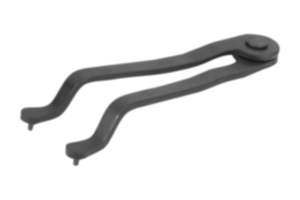 Face pin spanner adjustable, cranked Face pin spanner adjustable, cranked