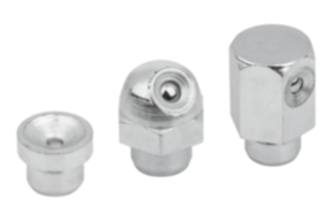 Racores de lubricación con forma de embudo según DIN 3405 para montaje a presión Racores de lubricación con forma de embudo según DIN 3405 para montaje a presión