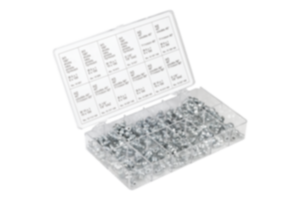 Cajas de surtido de racores de lubricación de acero Cajas de surtido de racores de lubricación de acero