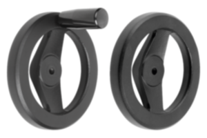 Handwheels 2-spoke flat rim, aluminum