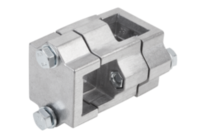 Tube clamps cross aluminum - inch Tube clamps cross aluminum - inch
