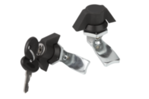 Quarter-turn locks with wing grip Quarter-turn locks with wing grip