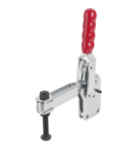 Dispositivos de sujeción rápida verticales con pie vertical y husillo de presión ajustable Dispositivos de sujeción rápida verticales con pie vertical y husillo de presión ajustable