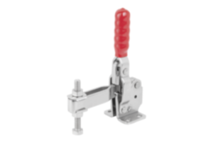 Dispositivos de sujeción rápida verticales con pie horizontal y husillo de presión ajustable Dispositivos de sujeción rápida verticales con pie horizontal y husillo de presión ajustable