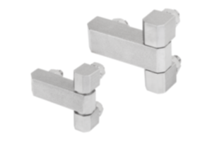Block hinges with fastening nuts Block hinges with fastening nuts