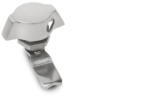Quarter-turn locks, stainless steel with wing grip