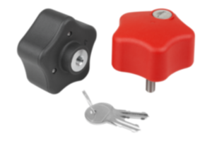 Five lobe grips plastic lockable Five lobe grips plastic lockable
