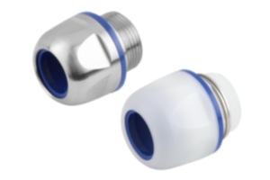 Cable glands, stainless steel or plastic in Hygienic DESIGN Cable glands, stainless steel or plastic in Hygienic DESIGN
