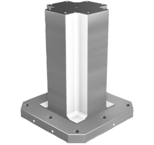 Clamping towers, gray cast iron, 4-sided, with pre-machined clamping faces