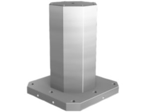 Clamping towers, gray cast iron, 8-sided, with pre-machined clamping faces Clamping towers, gray cast iron, 8-sided, with pre-machined clamping faces